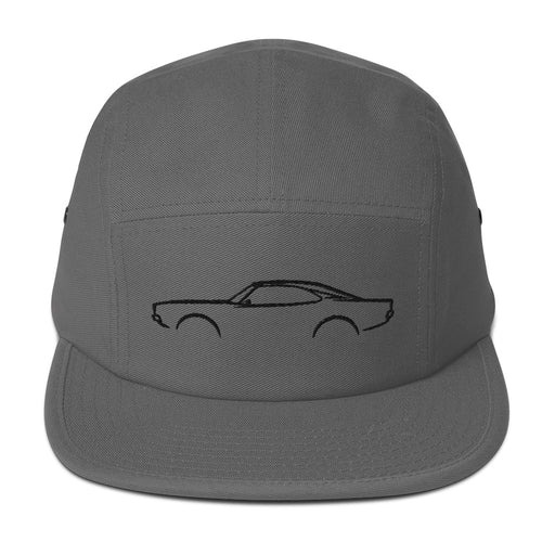 Dodge Charger (1969) Five-Panel Cap — Grey & Black