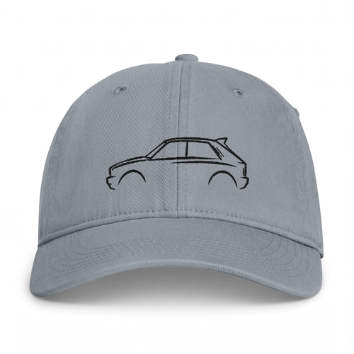 Lancia Delta Integrale Evo Washed Cap — Grey & Black
