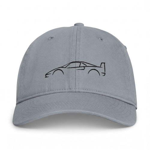 Ferrari F40 Washed Cap — Grey & Black