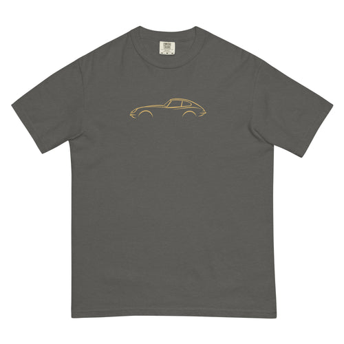 Jaguar E-Type Series 1 Signature Tee — Grey & Gold