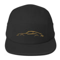 Porsche 911 (G-Series) Five-Panel Cap in Black — front view