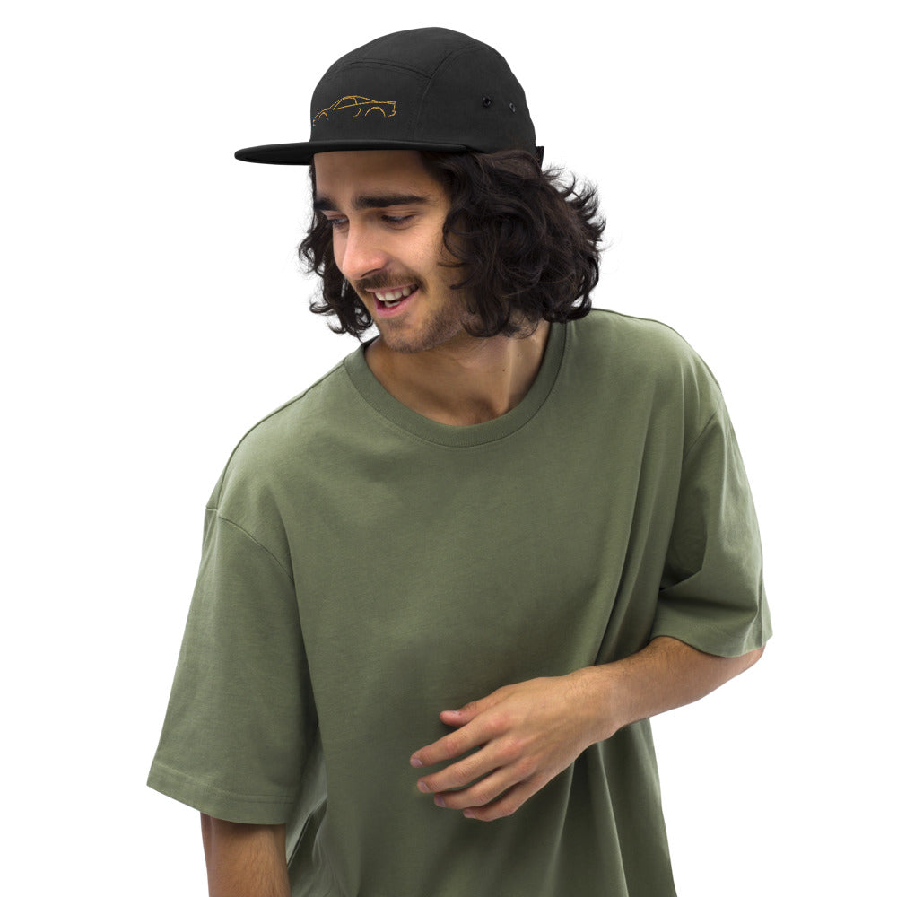 Acura NSX (1991) Five-Panel Cap in Black — model wearing the garment