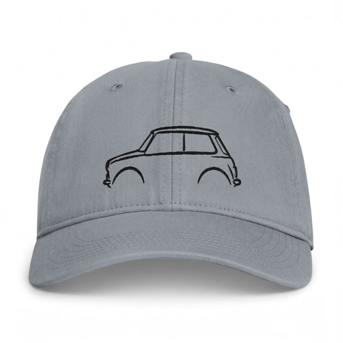 Classic Mini Cooper Washed Cap — Grey & Black