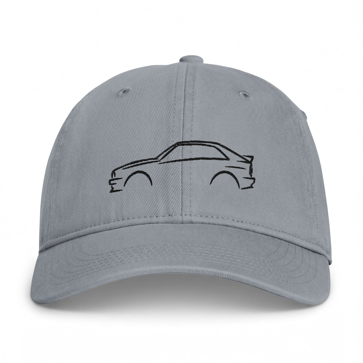 Audi Ur-quattro Washed Cap in Granite — front view