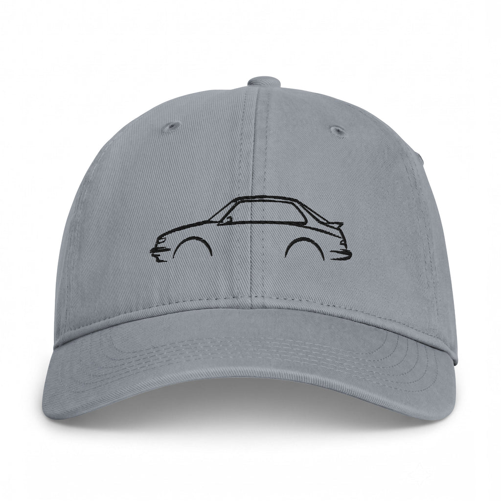 Saab 900 Turbo Washed Cap in Granite — front view