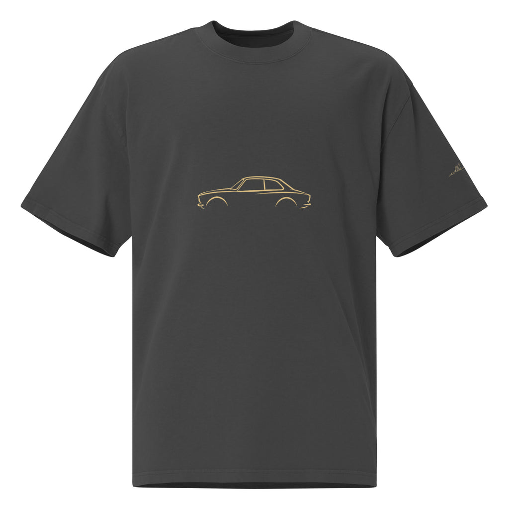Alfa Romeo Giulia Sprint GTA Vintage Faded Tee in Faded Black — front view