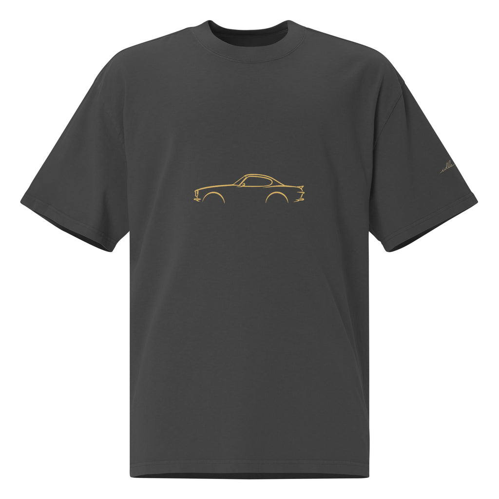 Volvo P1800 Vintage Faded Tee in Faded Black — front view