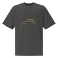 Classic Mini Cooper Vintage Faded Tee in Faded Coal — front view