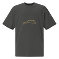 Volkswagen Golf GTI Mk1 Vintage Faded Tee in Faded Coal — front view