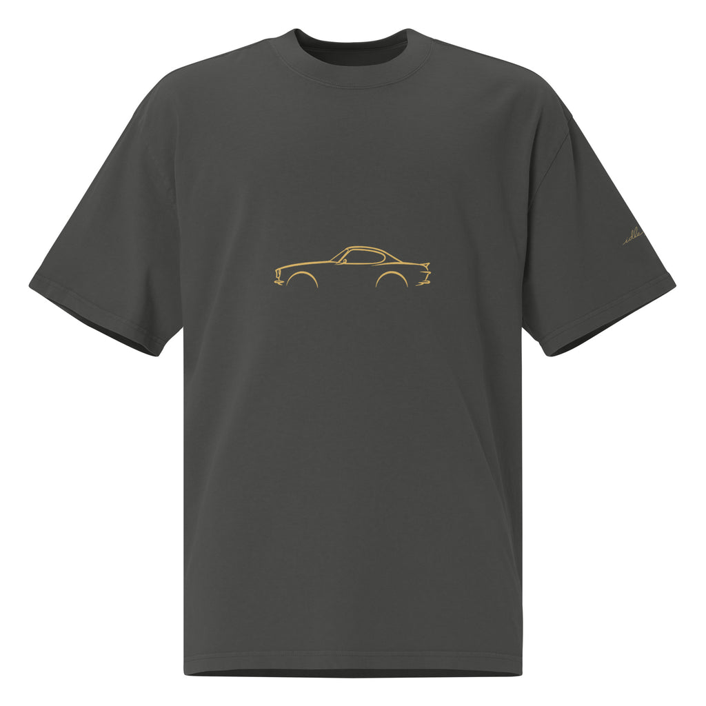 Volvo P1800 Vintage Faded Tee in Faded Coal — front view