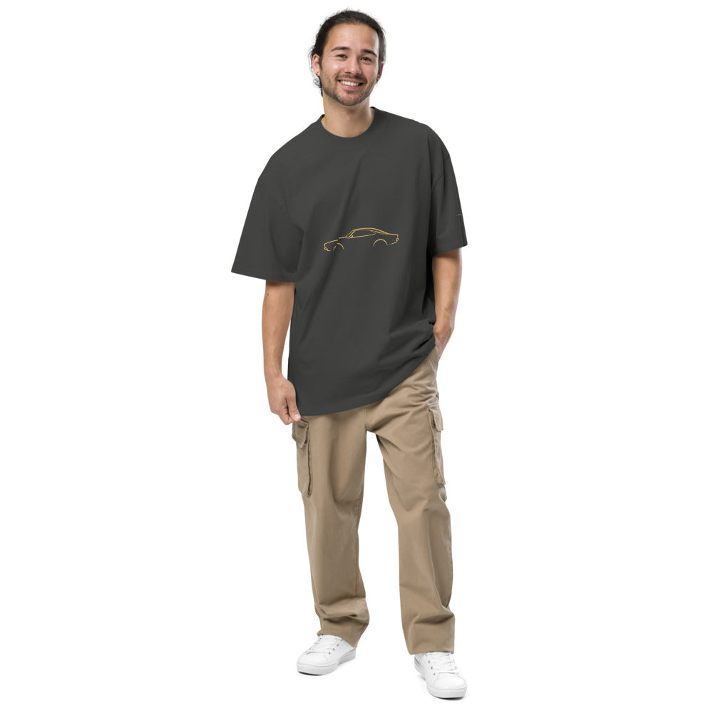 Dodge Charger (1969) Vintage Faded Tee in Faded Coal — model wearing the garment