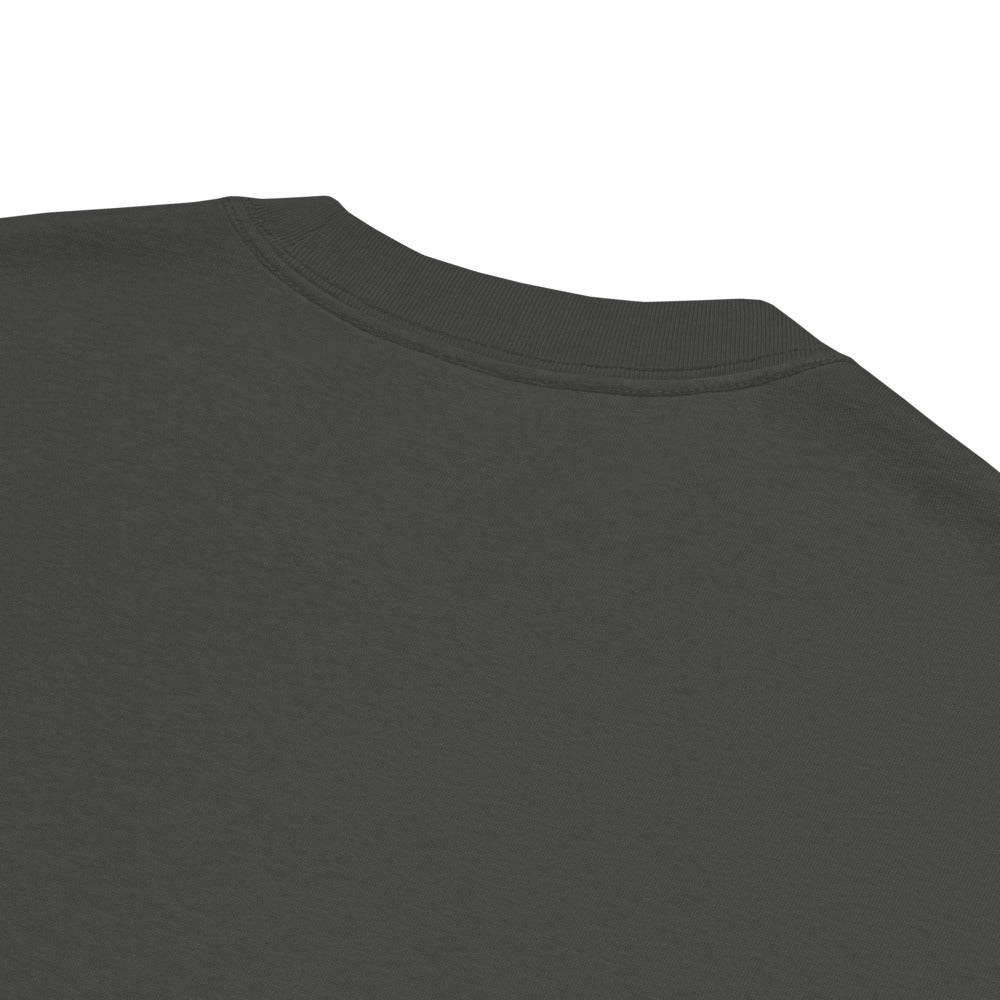 Citroën DS Vintage Faded Tee in Faded Coal — close-up of garment construction and fabric
