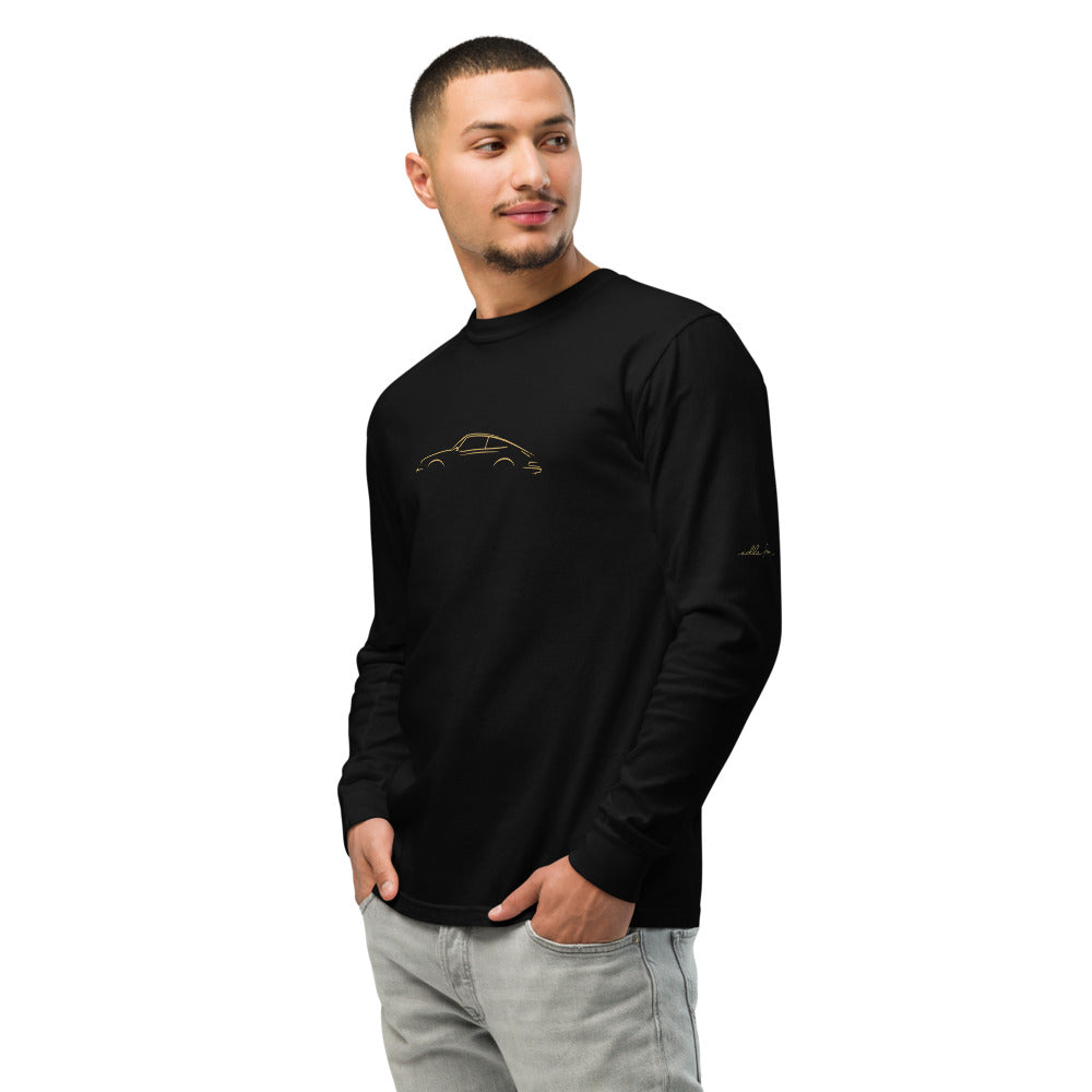 Porsche 911 (G-Series) Signature Long Sleeve in Black — model wearing the garment
