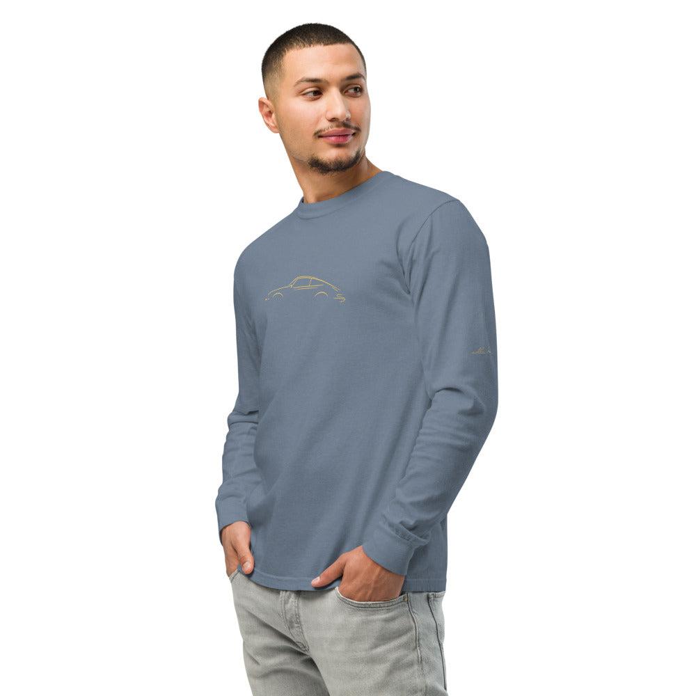 Porsche 911 (G-Series) Signature Long Sleeve in Blue Jean — model wearing the garment