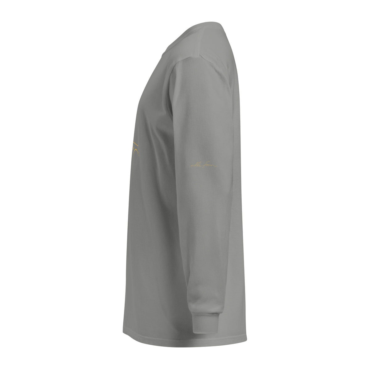 Ferrari 288 GTO Signature Long Sleeve — Gold Linework in Grey — left sleeve view