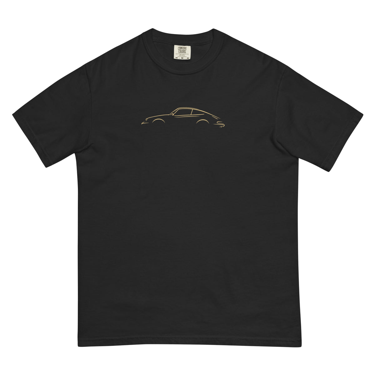 Porsche 911 (G-Series) Signature Tee in Black — front view