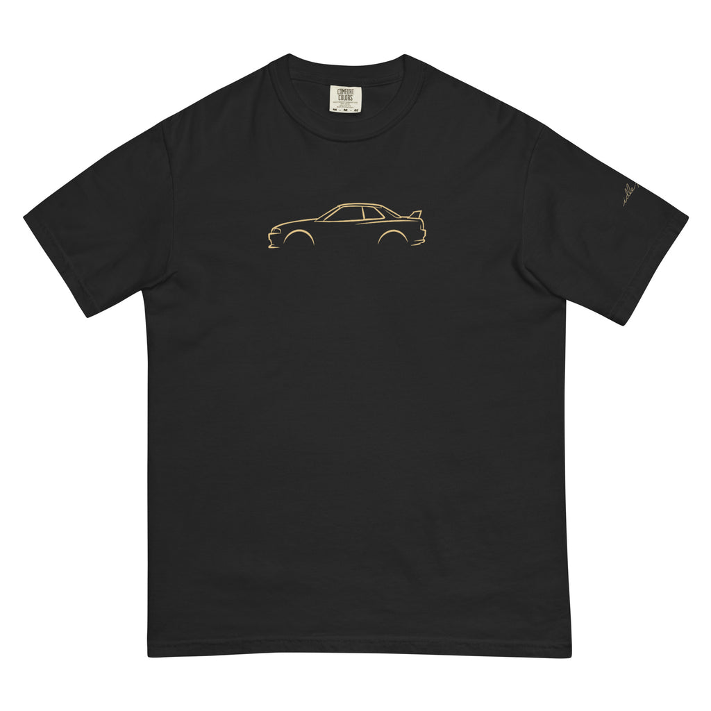 Nissan Skyline GT-R (R32) Signature Tee in Black — front view