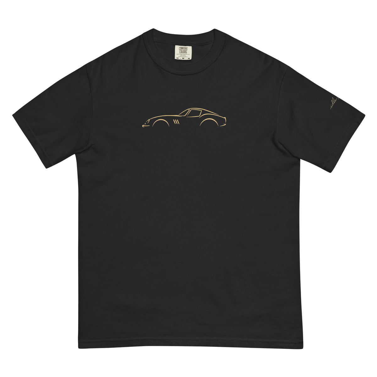 Ferrari 250 GTO Signature Tee in Black — front view