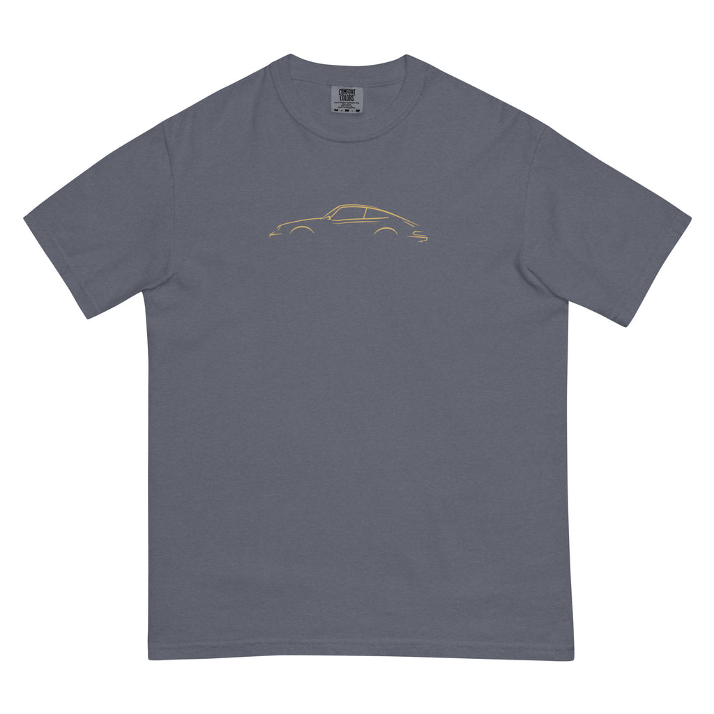 Porsche 911 (G-Series) Signature Tee in Denim — front view