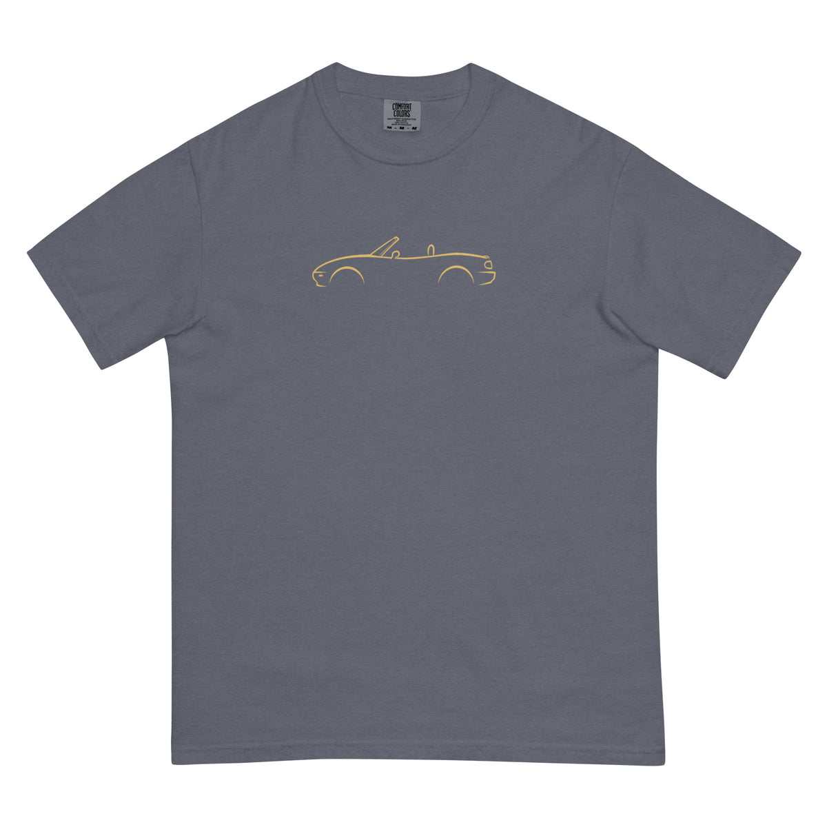 Mazda MX-5 (NA) Signature Tee in Denim — front view