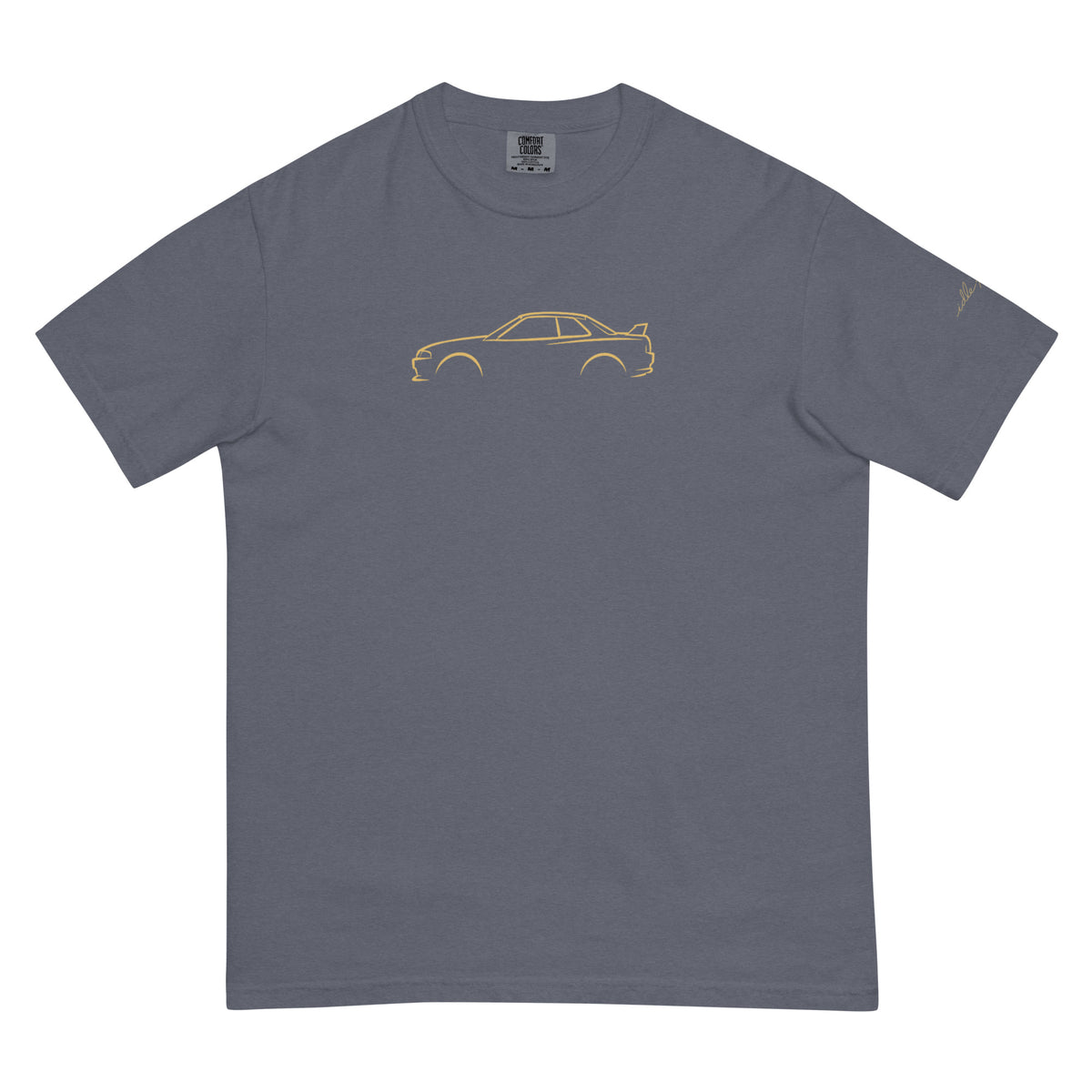 Nissan Skyline GT-R (R32) Signature Tee in Denim — front view