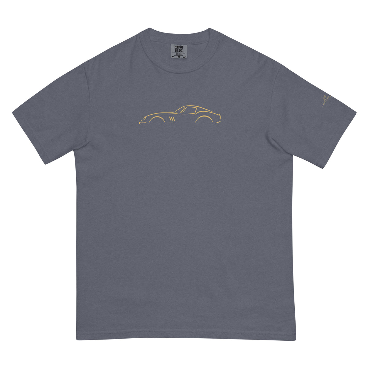Ferrari 250 GTO Signature Tee in Denim — front view