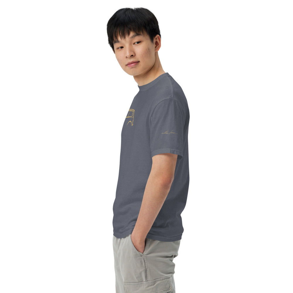 Classic Mini Cooper Signature Tee in Denim — left side view