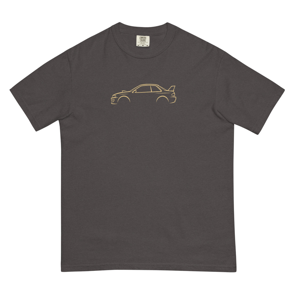 Subaru Impreza 22B Signature Tee in Graphite — front view