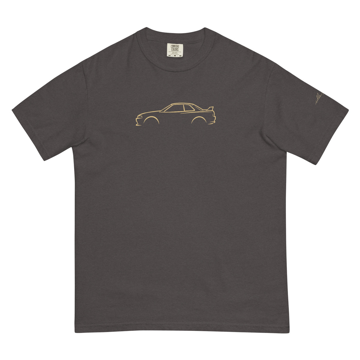 Nissan Skyline GT-R (R32) Signature Tee in Graphite — front view
