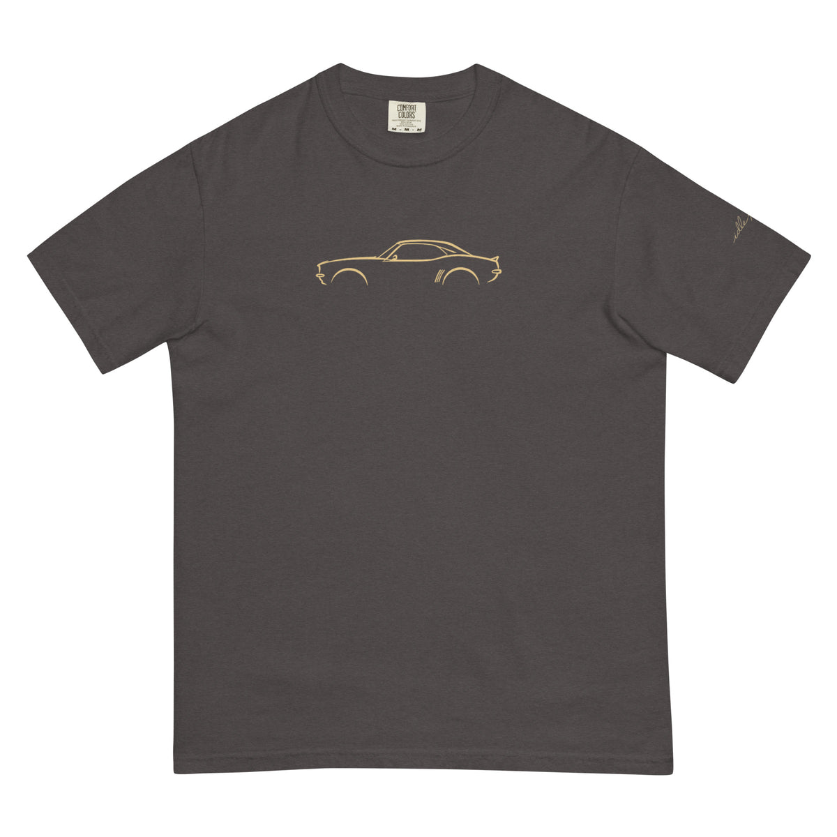 Chevrolet Camaro (1969) Signature Tee in Graphite — front view