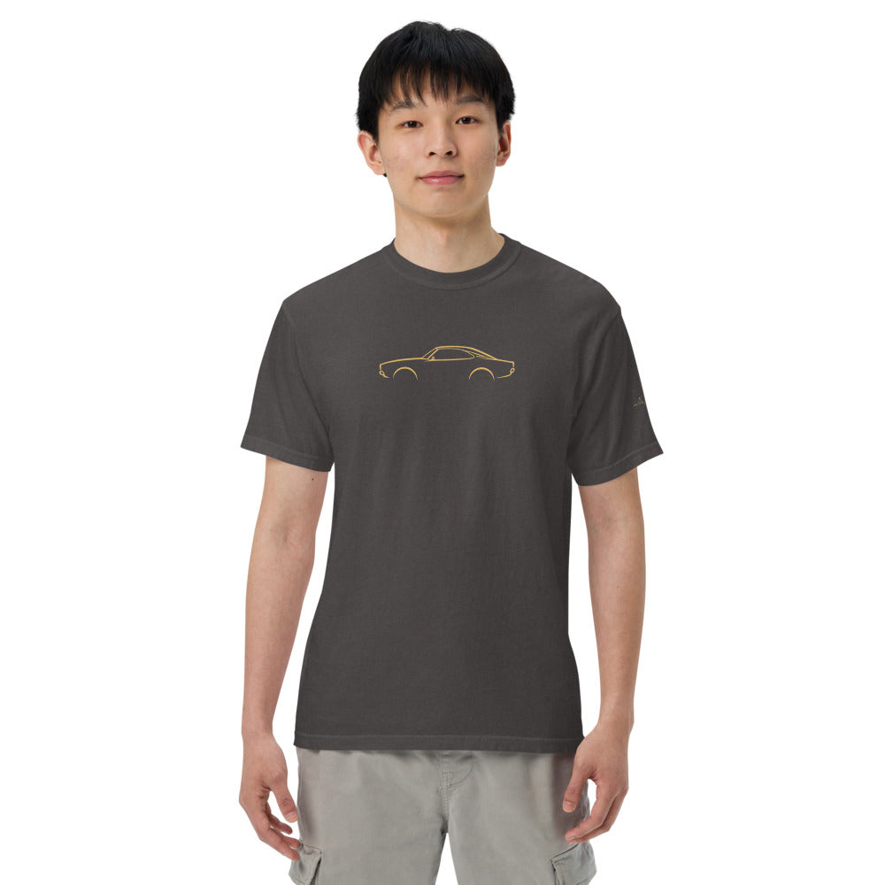 Dodge Charger (1969) Signature Tee in Graphite — model wearing the garment