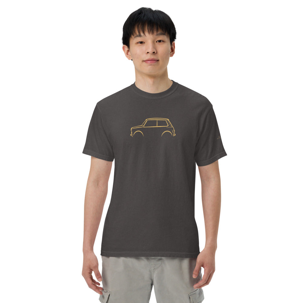 Classic Mini Cooper Signature Tee in Graphite — model wearing the garment