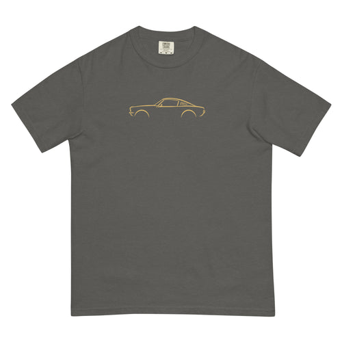 Ford Mustang Fastback (1965) Signature Tee — Grey & Gold