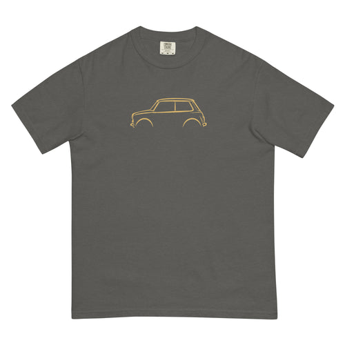 Classic Mini Cooper Signature Tee — Grey & Gold
