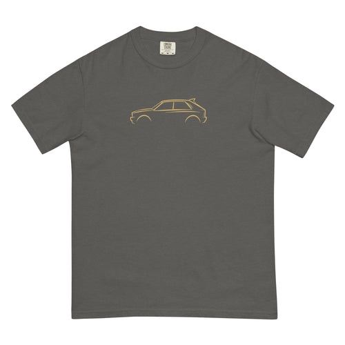 Lancia Delta Integrale Evo Signature Tee — Grey & Gold