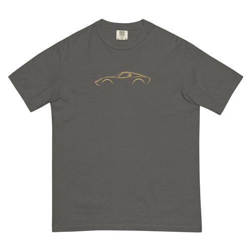 Lamborghini Miura Signature Tee — Grey & Gold