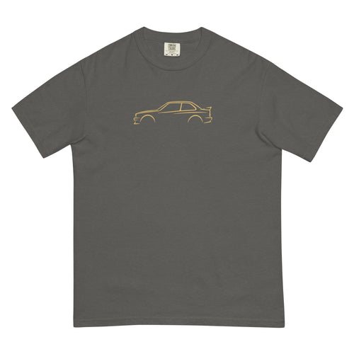 BMW M3 (E30) Signature Tee — Grey & Gold