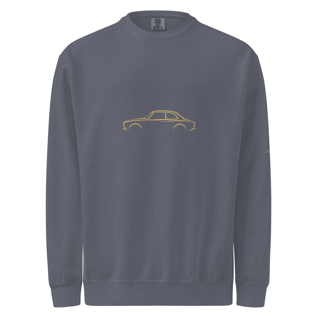 Alfa Romeo Giulia Sprint GTA Garment-Dyed Sweatshirt in Denim — front view