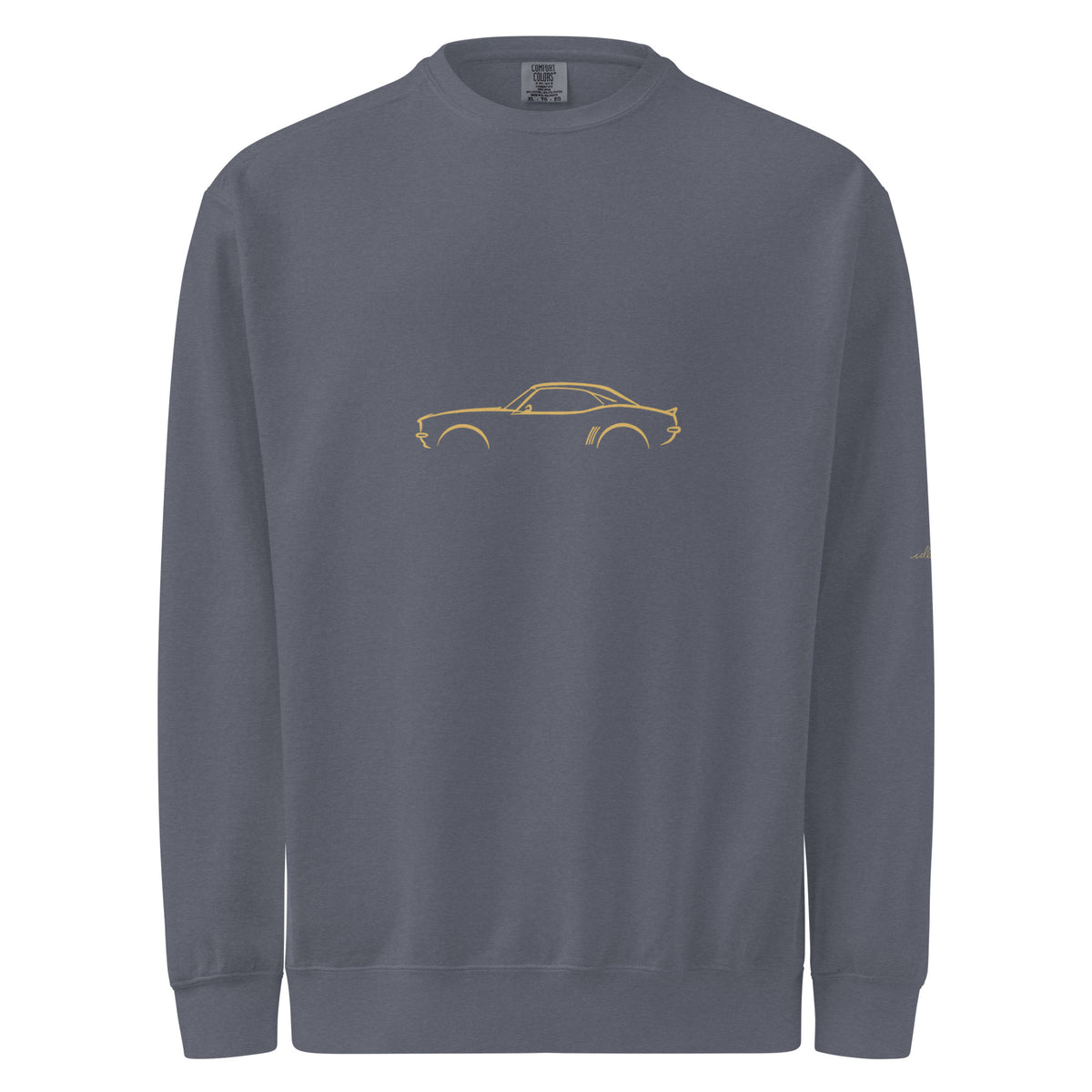 Chevrolet Camaro (1969) Garment-Dyed Sweatshirt in Denim — front view