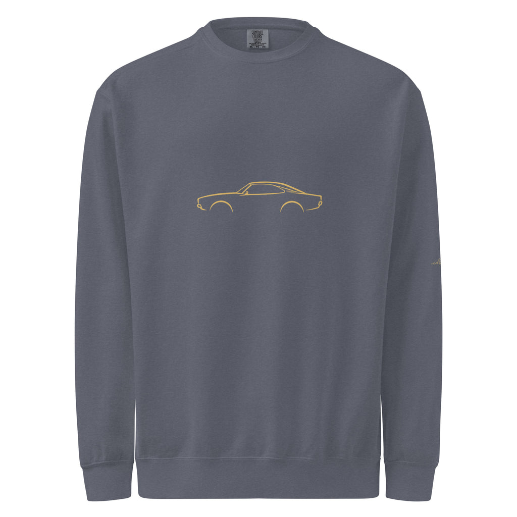 Dodge Charger (1969) Garment-Dyed Sweatshirt in Denim — front view
