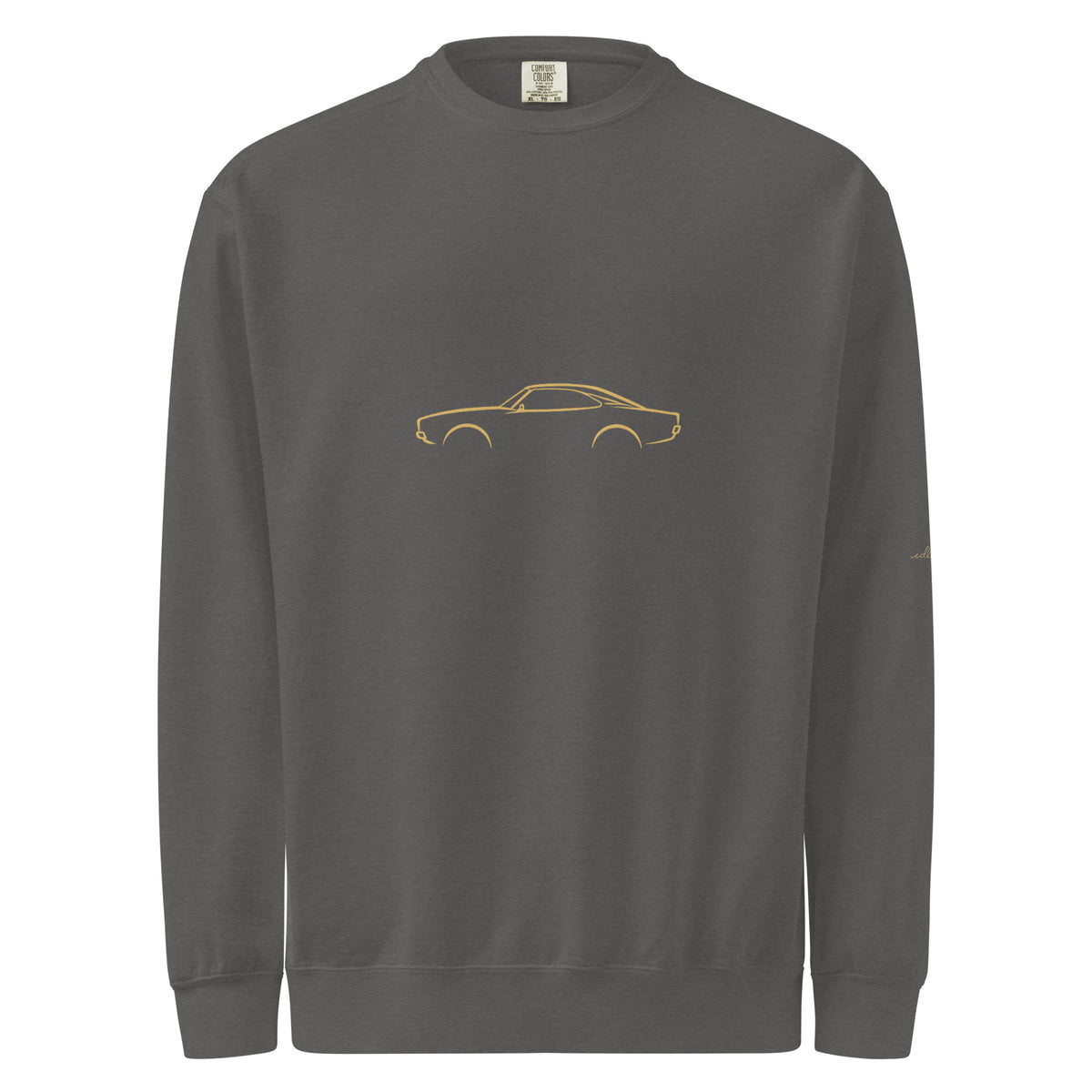 Dodge Charger (1969) Garment-Dyed Sweatshirt in Pepper — front view