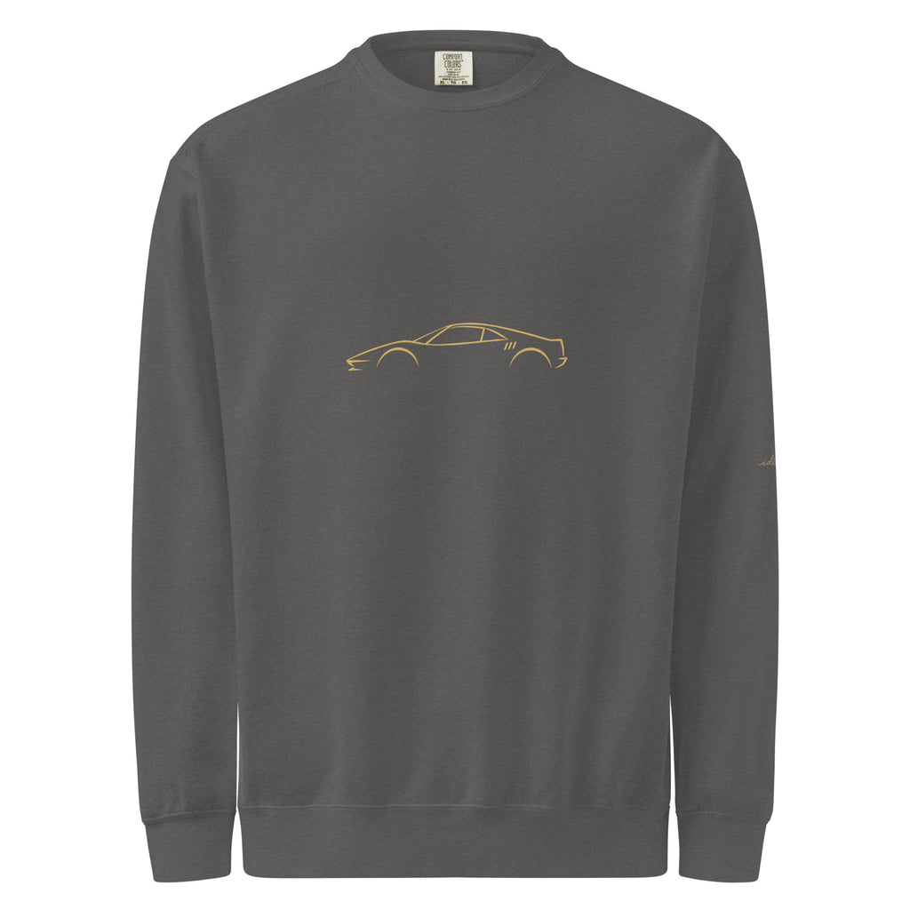 Ferrari 288 GTO Garment-Dyed Sweatshirt in Pepper — front view
