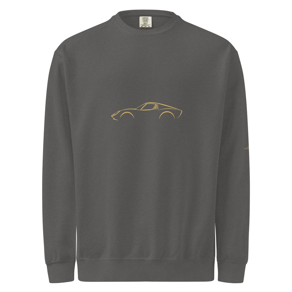Lamborghini Miura Garment-Dyed Sweatshirt in Pepper — front view