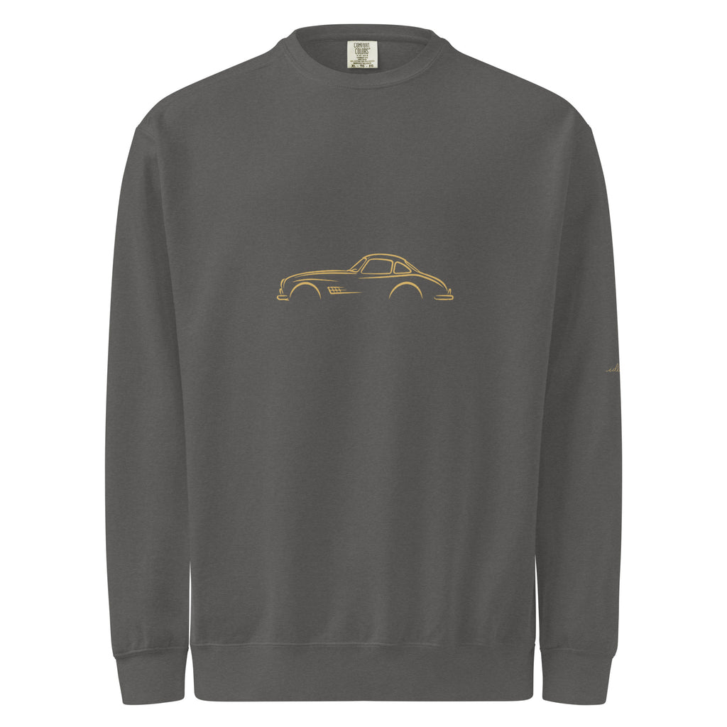 Mercedes-Benz 300 SL Garment-Dyed Sweatshirt in Pepper — front view