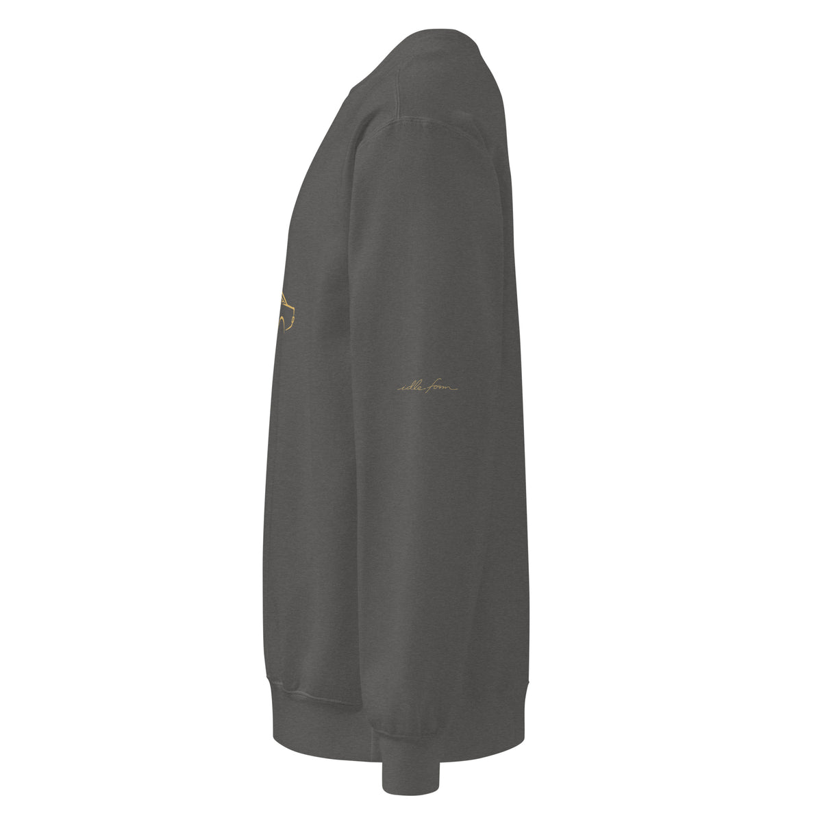 Dodge Charger (1969) Garment-Dyed Sweatshirt in Pepper — left view