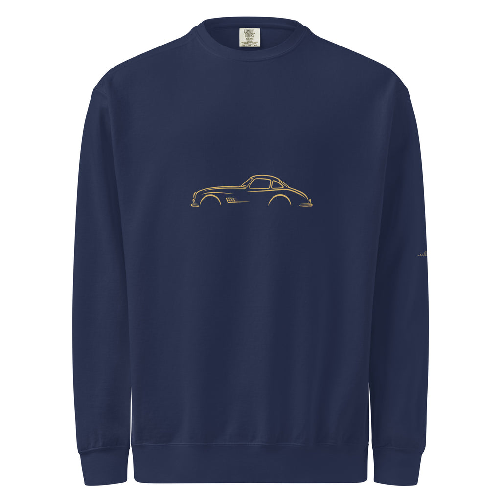 Mercedes-Benz 300 SL Garment-Dyed Sweatshirt in True Navy — front view
