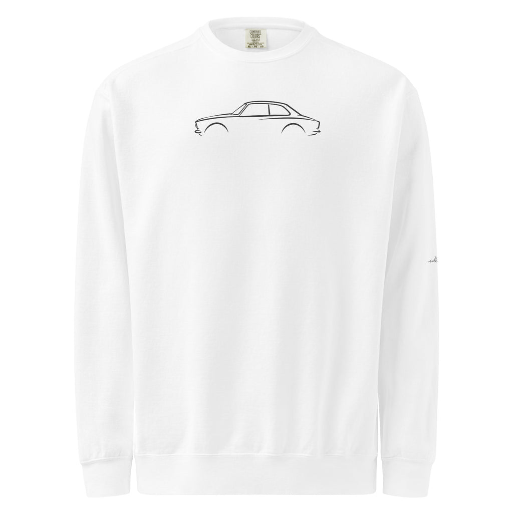 Alfa Romeo Giulia Sprint GTA Garment-Dyed Sweatshirt in White — front view