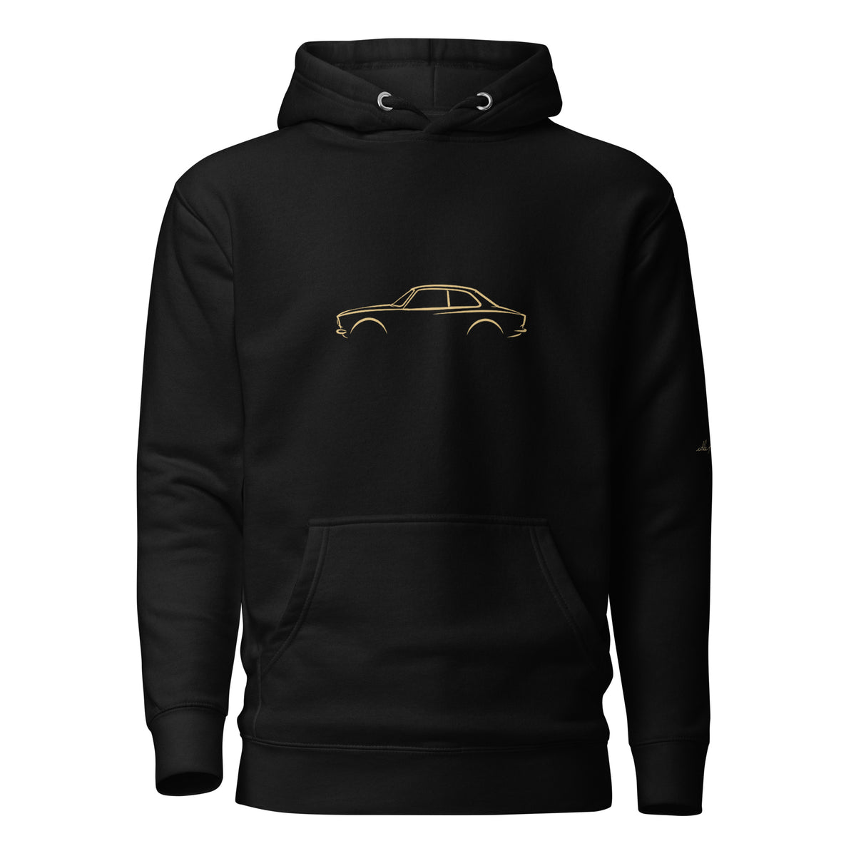 Alfa Romeo Giulia Sprint GTA Premium Hoodie — Core Colors in Black — front view