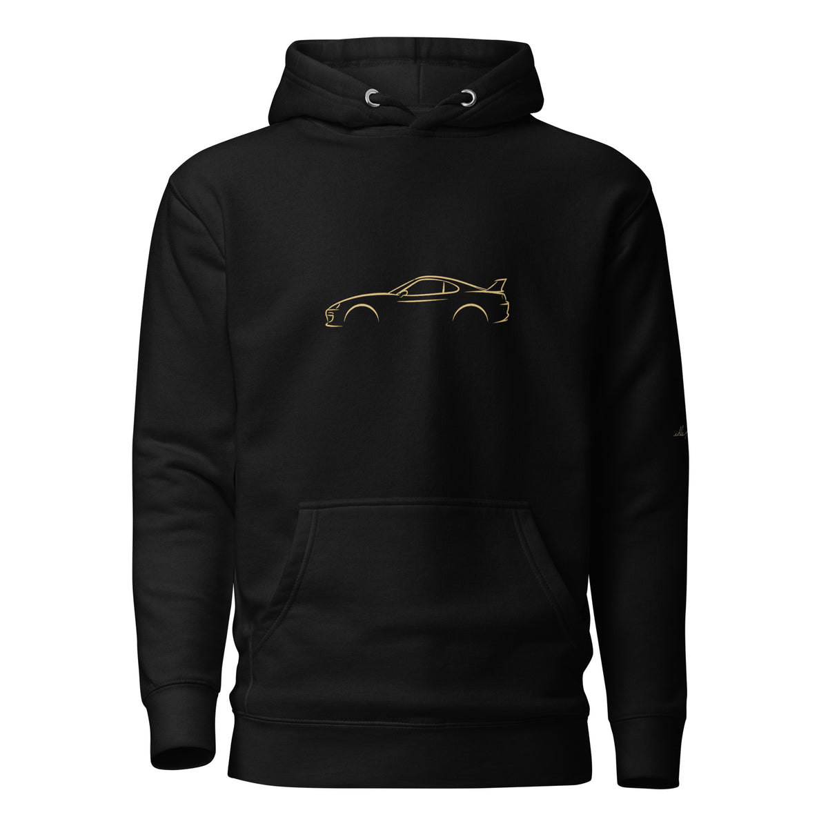 Toyota Supra (A80) Premium Hoodie — Core Colors in Black — front view