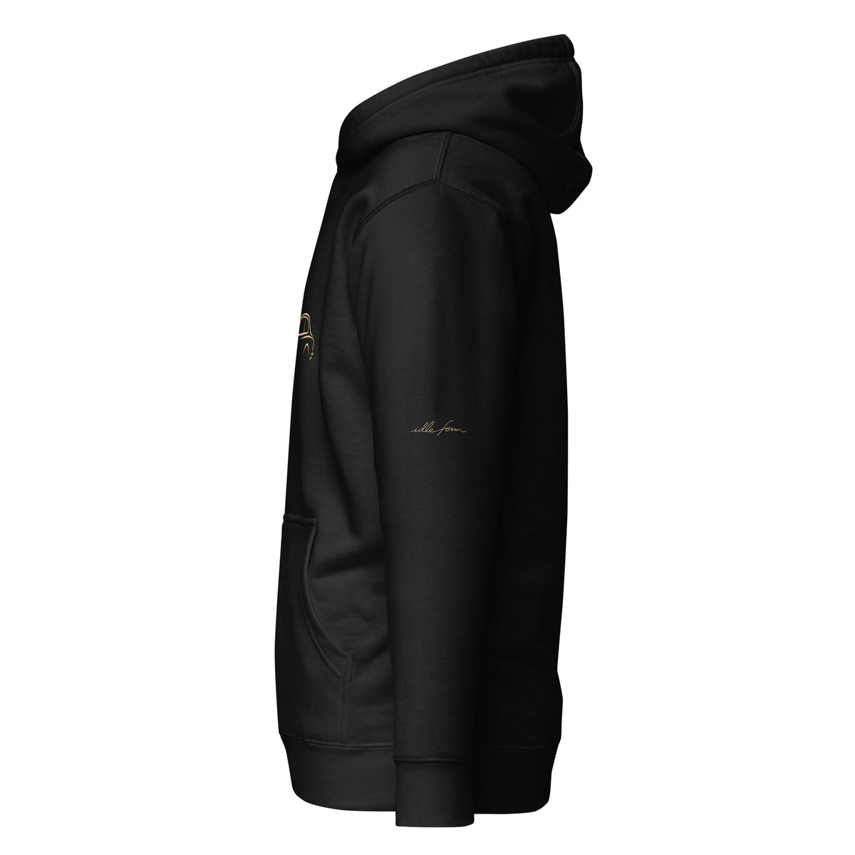 Alfa Romeo Giulia Sprint GTA Premium Hoodie — Core Colors in Black — left sleeve view